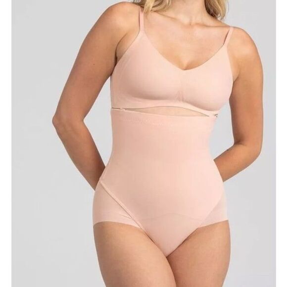 New Honeylove SuperPower Brief Shapewear Rose Tan Pink Size 2X No Straps New - Picture 7 of 8
